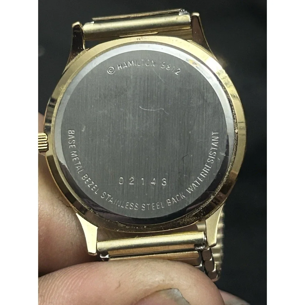 Vintage Mens Hamilton Quartz Watch 1896-1996 Union Operating Engineers 